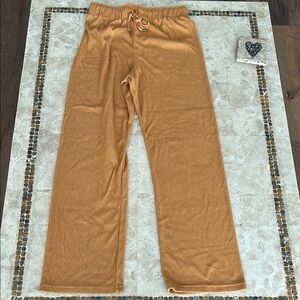 Dandy Del Mar French Terry‎ Lounge Pants Color Burnt Sienna Women’s Sz S